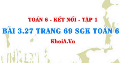 Bài 3.27 trang 69 SGK Toán 6 tập 1 Kết nối tri thức